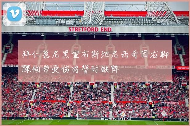 拜仁慕尼黑宣布斯坦尼西奇因右脚踝韧带受伤将暂时缺阵